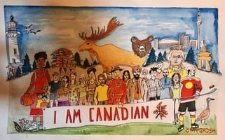 HAPPY CANADA DAY! I drew this picture to celebrate 22 years of being a proud Canadian. God Bless this beautiful country and my fellow Canadians. A country where you can be yourself , enjoy your culture, your ethnicity and be a proud Canadian at the same time . We live harmoniously in this multicultural society .  This year a special thanks to all our frontline workers and our political leaders in trying to help us stay safe and healthy both physically, emotionally and economically during this pandemic. God Bless Canada 🇨🇦🙏🙏